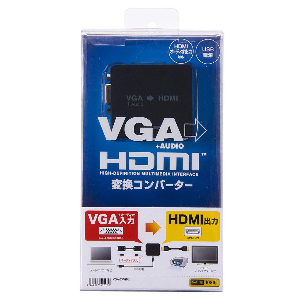 Sanwa Supply VGA Signal to HDMI Converter VGA-CVHD2