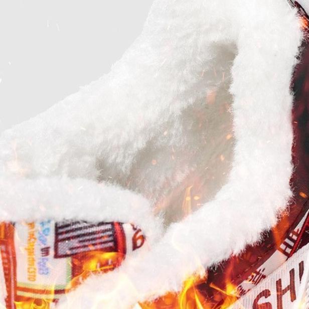 Men's Snow  Boots Winter Velvet High-top Sports Shoes Trendy Versatile Thick-soled Thickened Warm Dad Shoes