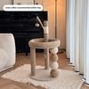 Linen Cat Tree Durable Sisal Scratching Post Creative Cat Jumping Platform Space-Saving Indoor Cats Bed for Home and Apartment
