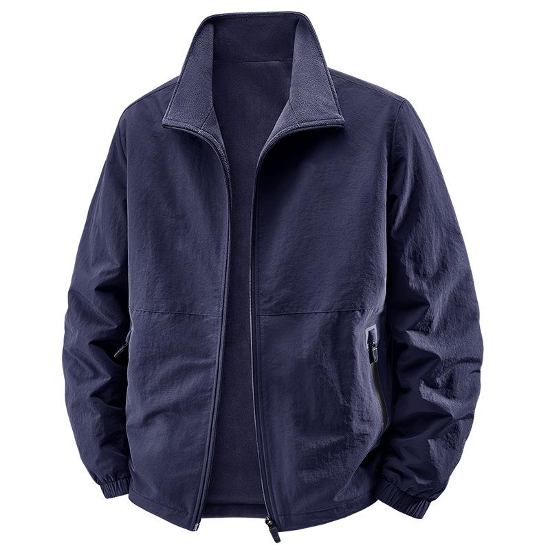 New Autumn and Winter Men's Casual Jacket Jacket Young Collar Jacket Loose Plus Size Jacket