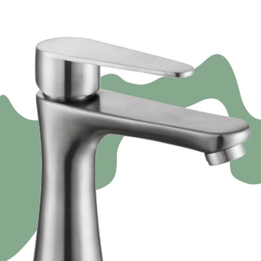 Single Handle Stainless Steel Faucet Anti-Leakage Washing Machine Faucet  Bathroom Fixture