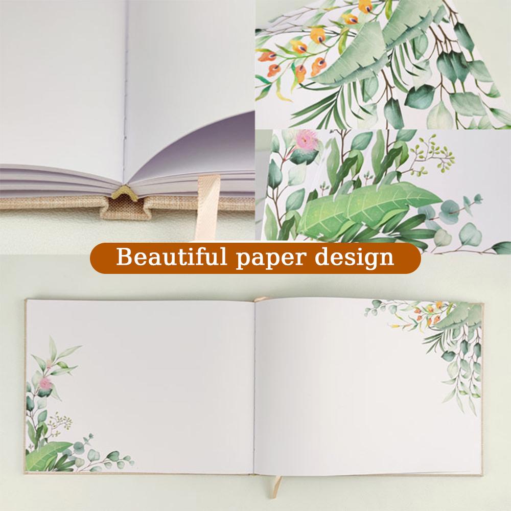 Wedding Guest Book Flowers Wedding Reception Signing Book Photo Album Signature Reception Message Book Wedding Mariage Gift