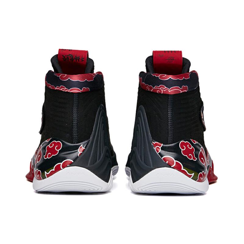 Anta KT6 Cushioning Support Mid-Top Performance Basketball Shoes Men's Black Red Sneakers 112131101-7