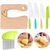 Children's Plastic Knife Cake Knife Fruit Knife Small Cutting Board Kindergarten Vegetable Cutting Knife Cutting Board Bread Dessert Knife Set