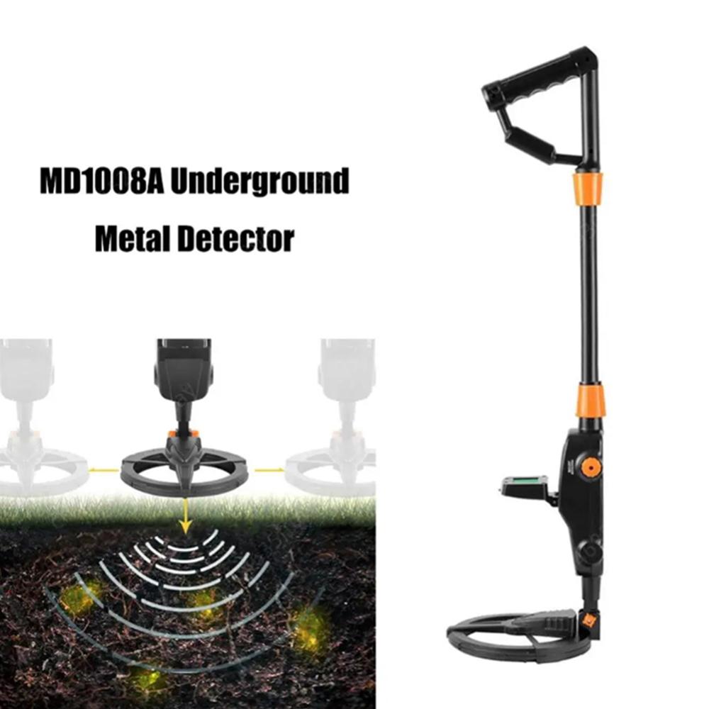 MD1008A Handheld metal Gold detector pointer, treasure underground metal detector, Tracker Finder with waterproof search coil
