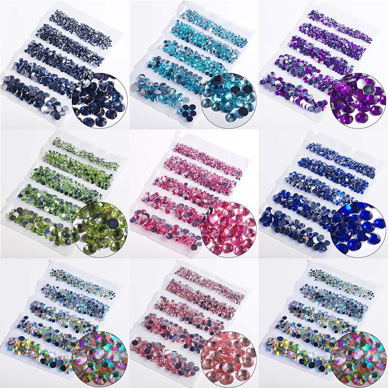 Jewelry Mobile Phone Rhinestone 1000PC Manicure 2-6mm DIY Resin 5-Piece Bag Beauty Rhinestone