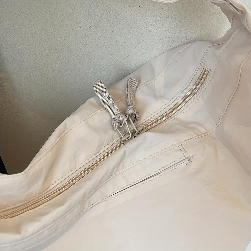 Women's Nylon Dumpling Shoulder Bag, Lightweight Lazy Style Crossbody Purse, Large Capacity Casual Commuter Handbag, Korean Version Relaxed Bag