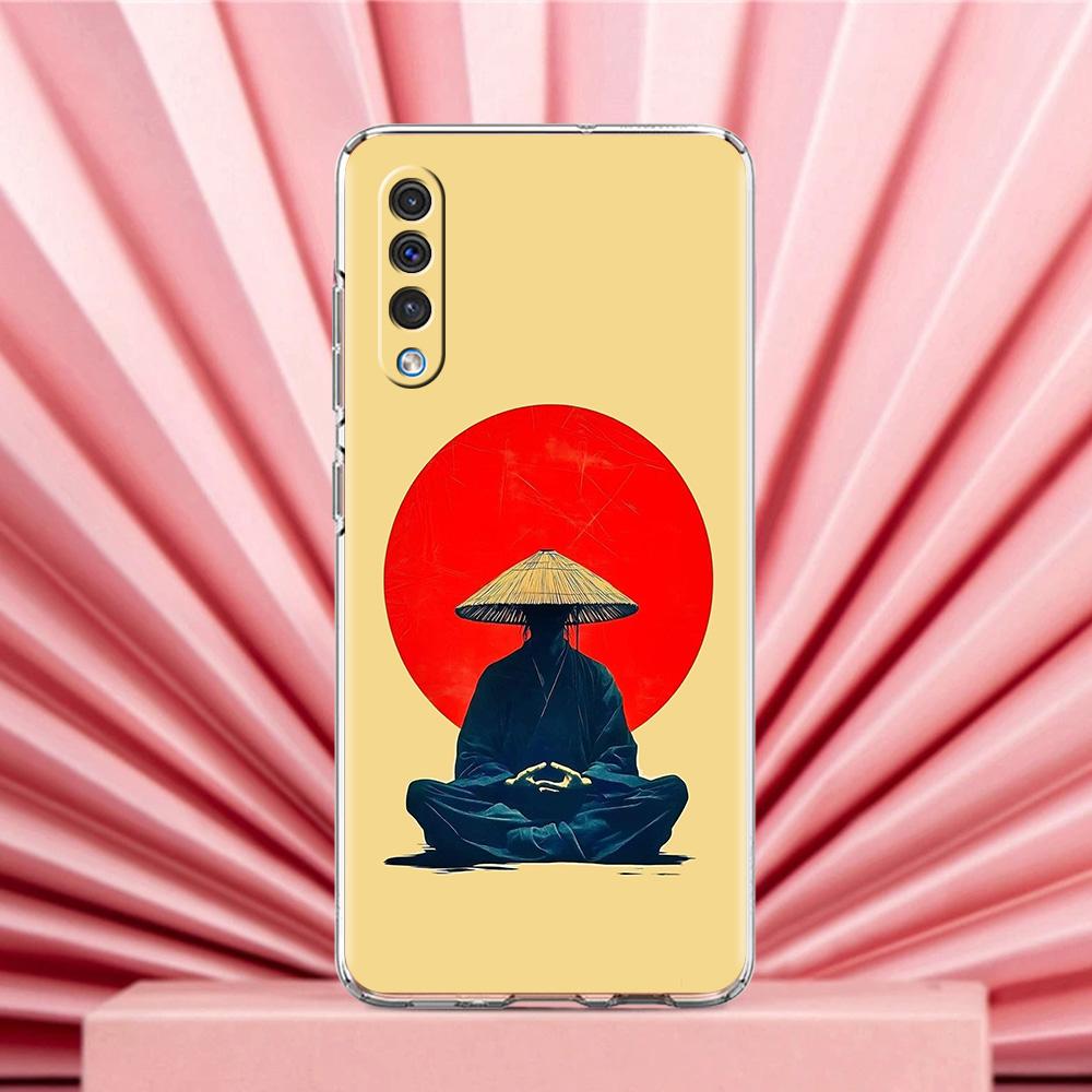 Case For Samsung A56 A36 A26 A24 A16 A14 A12 A32 A50 A70 A22 A40 A34 A54 A42 A52 5G A04s A06 Cover Japanese Style Art Japan