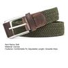 Men Casual Belt Canvas Woven Braided Web Belt Stretch Waist Casual Outdoor Work