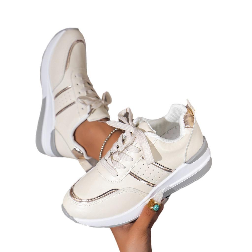 Women's Sports Casual Shoes Fashion Slope Heel Thick Sole Large Size Casual Sports