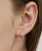 Tatiana (Silver 925) Crystal Flow Hoop Earrings Ec3163