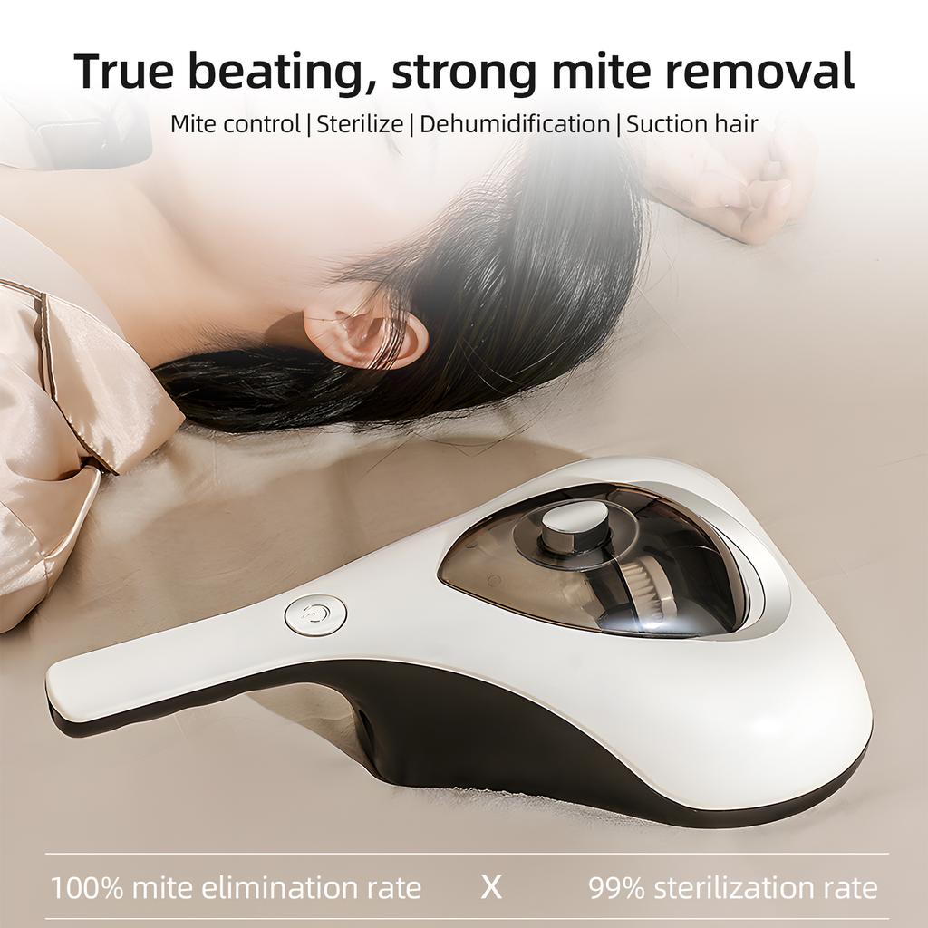 Bed Vacuum Cleaner 10KPa Strong Suction and Low Noise Purple Light Washable HEPA Filter for Deep