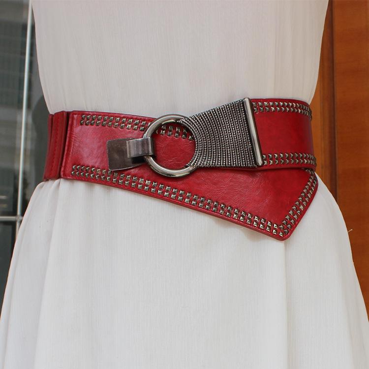 Fashionable Korean-Style Women's Waist Belt - Versatile, Decorative, and Wide, Perfect with Skirts.