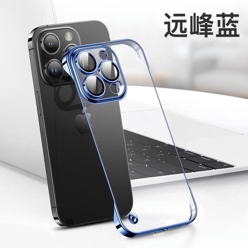 Applicable to Apple 11promax mobile phone case iPhone11 ultra-thin transparent borderless lens all-inclusive protective case hard