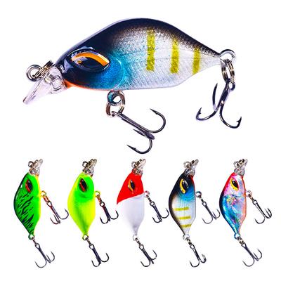40mm 3.3g Mini Floating Crankbaits Fishing Lure Wobbler Pesca Artificial Hard Bait for Pike Trolling Rattling Swimbait Equipment