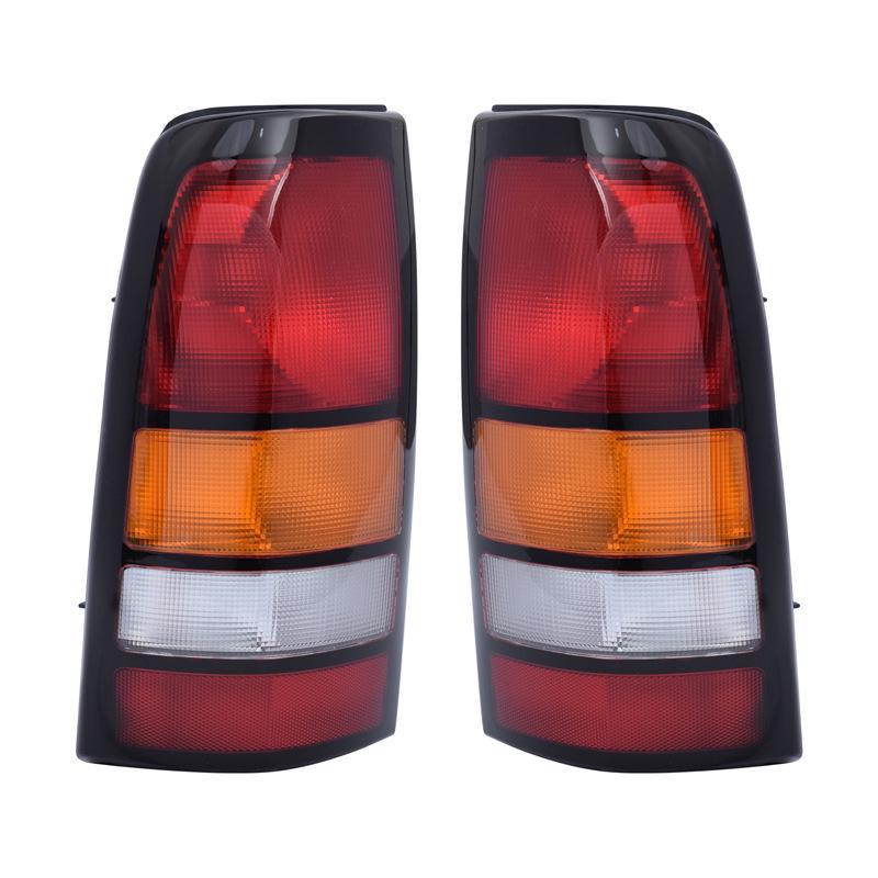 

Compatible Tail Lights for GMC Sierra 99-06 Original Halogen Black Trim Semi-Assembly 1500/2500/3500 Left