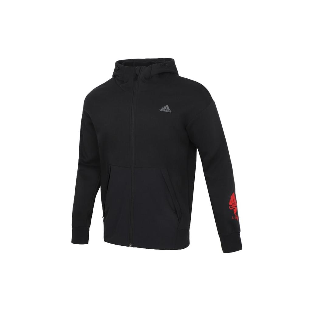 adidas Jackets Men's Black Hooded Moderate Other GN7350