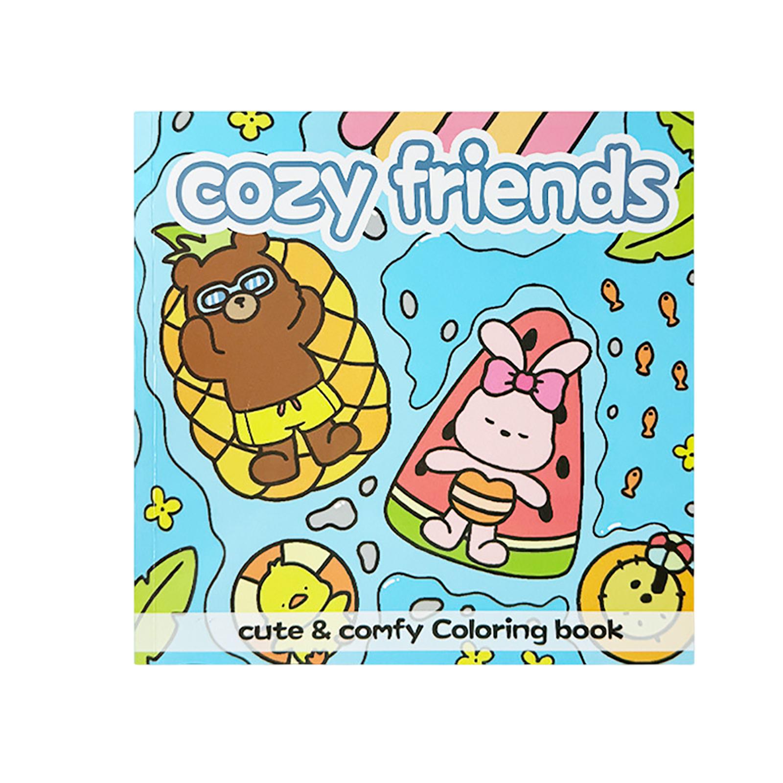 

Раскраска с жуткими мультфильмами для подростков, веселое и расслабляющее творческое занятие в мягкой обложке One Size