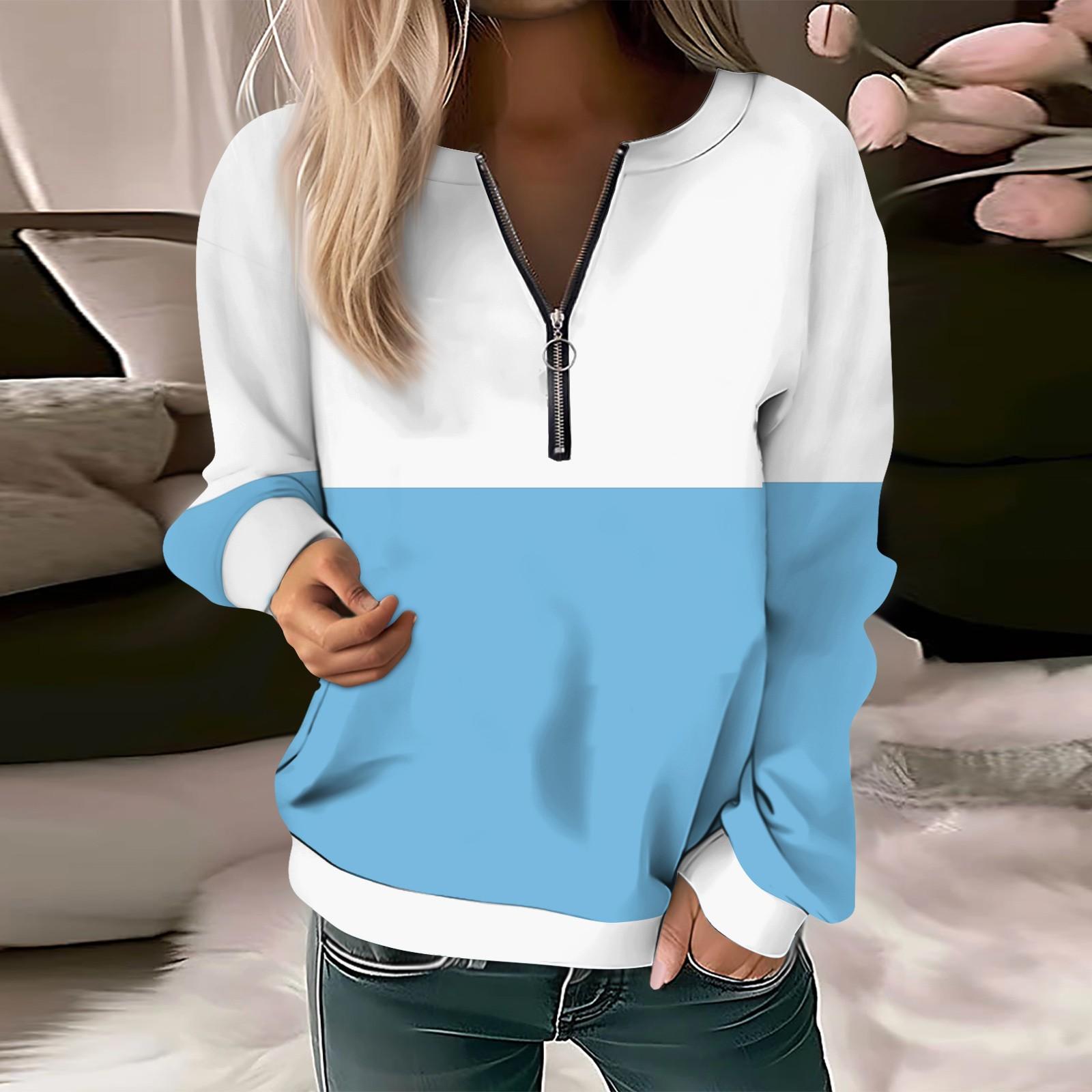 

Женский повседневный свитер с длинным рукавом, на молнии, с принтом цветов, свитшот, повседневная верхняя одежда на осень XL