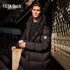 YAYA 2024 Unisex Long Goose Down Hooded Parka YE4B611237W