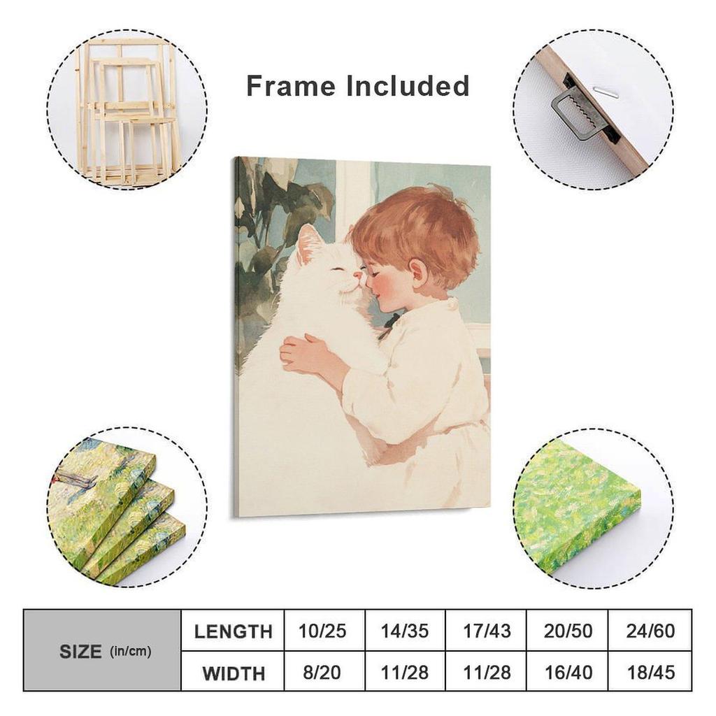 Starry Sky Canvas Painting: Custom Solid Wood Wall Mural