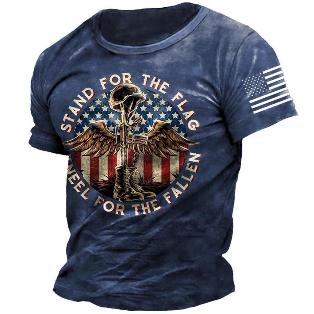 Street Trend 3D-gedrucktes T-Shirt Sommer Lässig Locker Sportlicher Stil 3D-gedruckte Kurzarm-T-Shirts Herren