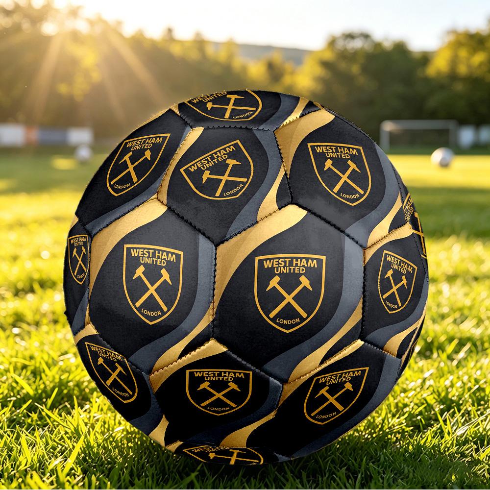 West Ham United FootballPrinted Size 5 Soccer Bootball, Anti Slip Adult Match Football Souvenir for Football Fans