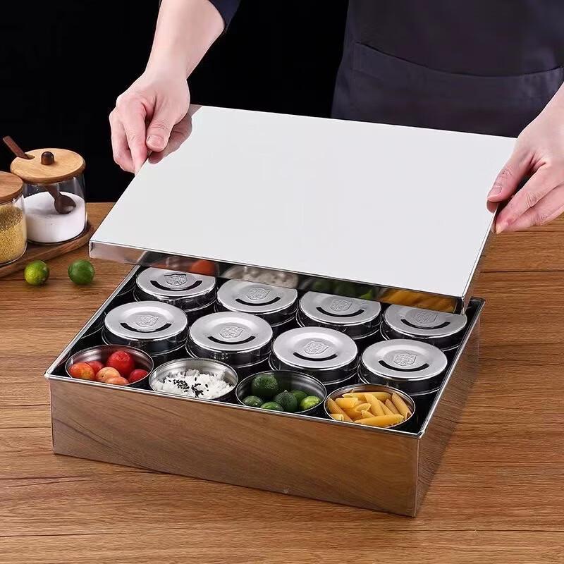 Chui Xiaoman Stainless Steel 8-Compartment Food Sample Box