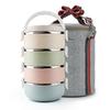 Elegante 3-stöckige Picknick-Lunchbox aus Edelstahl mit Wärmeisolierung für ganztägige Frische
