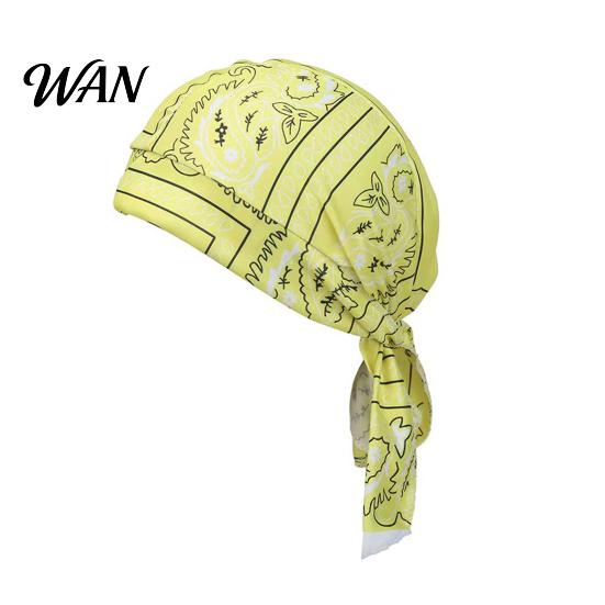 Paisley Kopftuch Kühlender Turbanhut Muster Elastische Passform Verstellbare Riemen Piratenstil Bandana Atmungsaktives Schweißableitendes Gewebe Outdoor Fahrradkappe