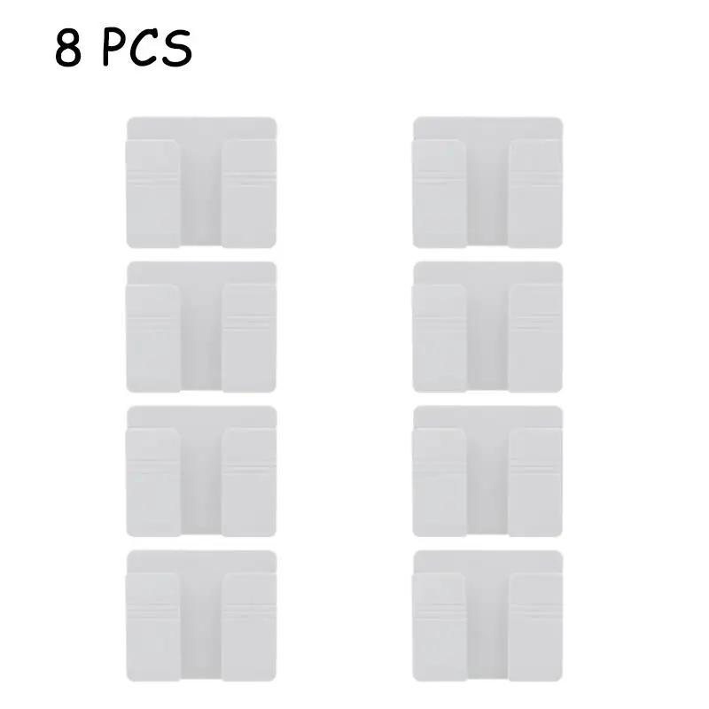 TV Remote Control Wall Mounted Storage Box Multifunction Punch Free Organizer DIY Mobile Phone Plug Charging Holder Stand