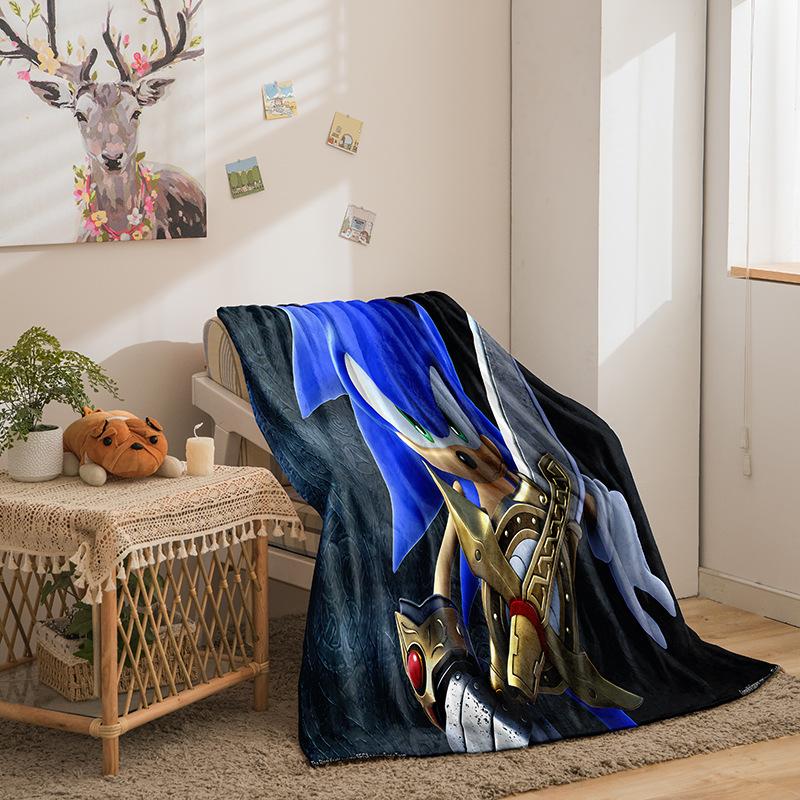 Cartoon Sonic Series Double-Sided Flannel 3D Digital Printing Blanket Blanket