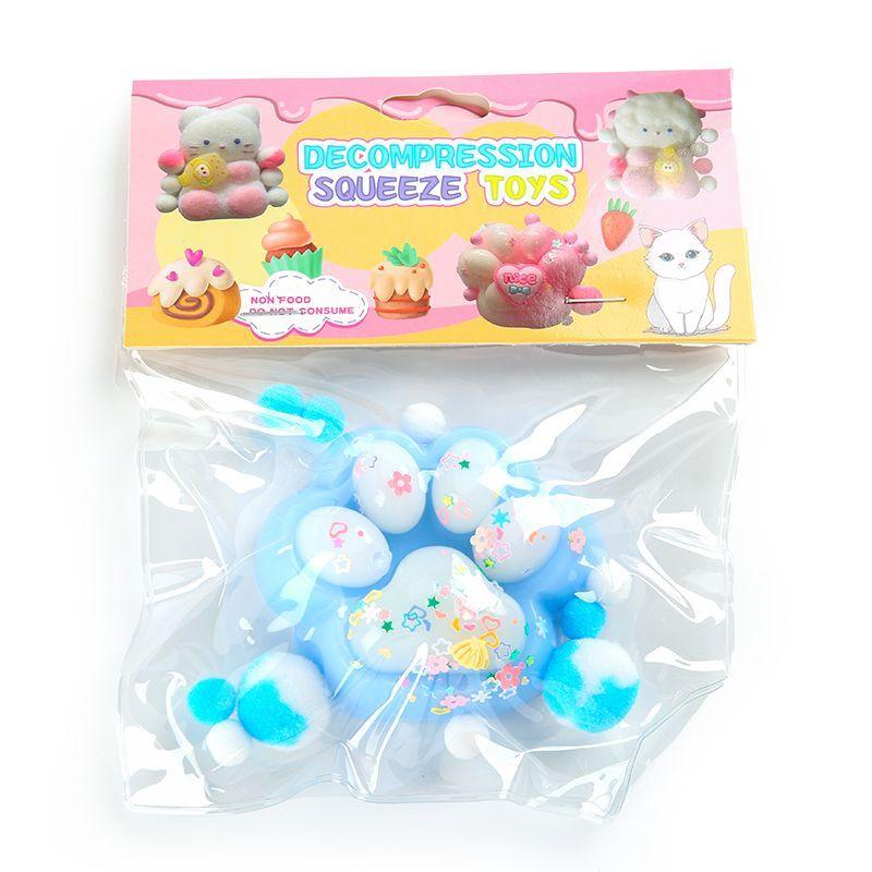 

Милая плюшевая кошачья лапка, игрушка для забавного сжимания, супермягкая и липкая текстура, игрушка для снятия стресса