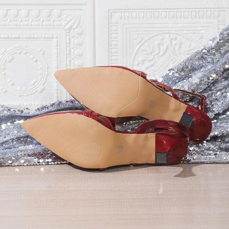 Fashion 2025 New Slingbacks Women's High Heels Pointed Toe Thin Heels Fashion Buckle Strap Pumps Shallow Plus Size Daily Dress & Career
