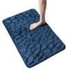 Anti-slip bath mat 40x60 cm 3d-effect dark blue