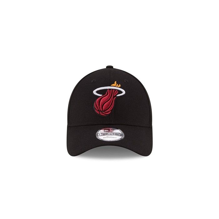 Casquette 9FORTY - New Era - NBA Miami Heat - Noir - 100% Polyester - Sportswear