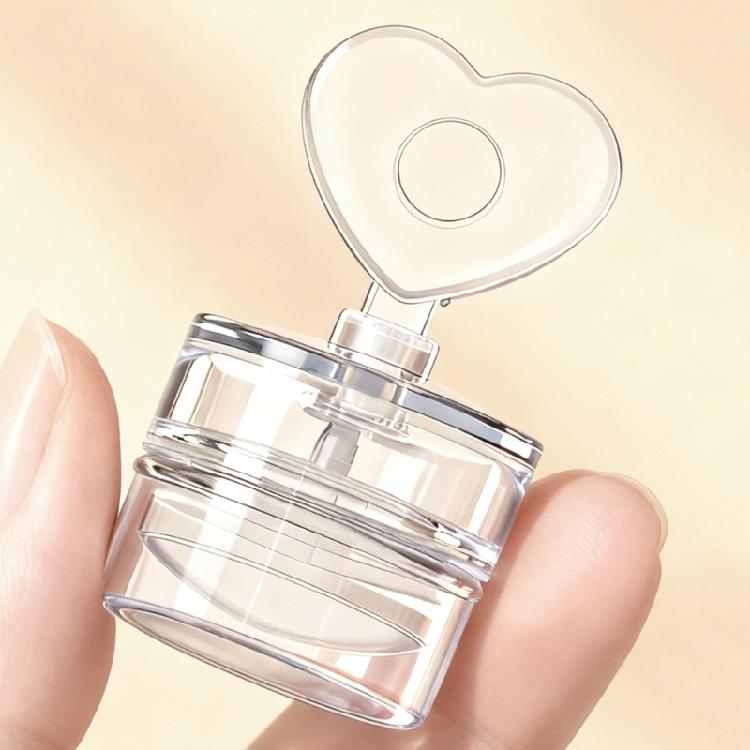 Floral Heart Patterned Nail Stamp with Scraper For Reusable Manicure Designs Featuring Clear Silicone Pad