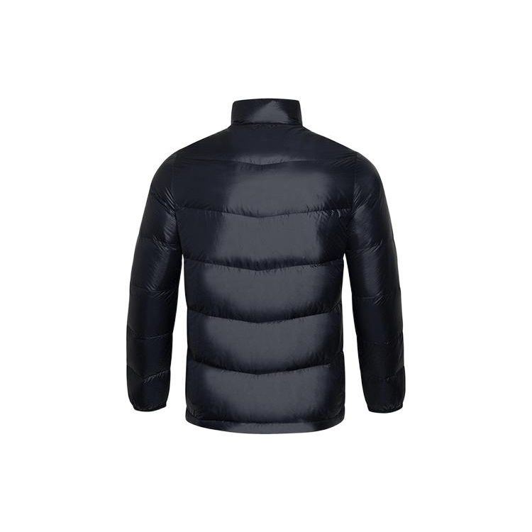 Li-Ning Way of Wade Series Casual Sports Warmth Short Stand Collar Down Jacket Men Outerwear Black AYMR127-1