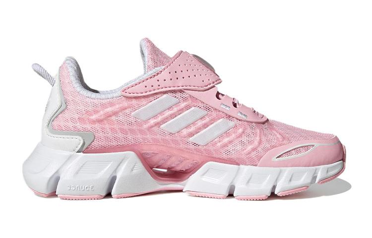 adidas Breeze Collection Comfortable Slip Resistant Cushioning Abrasion Resistant Low Top Kids' Running Shoes Pink Gray GZ4024