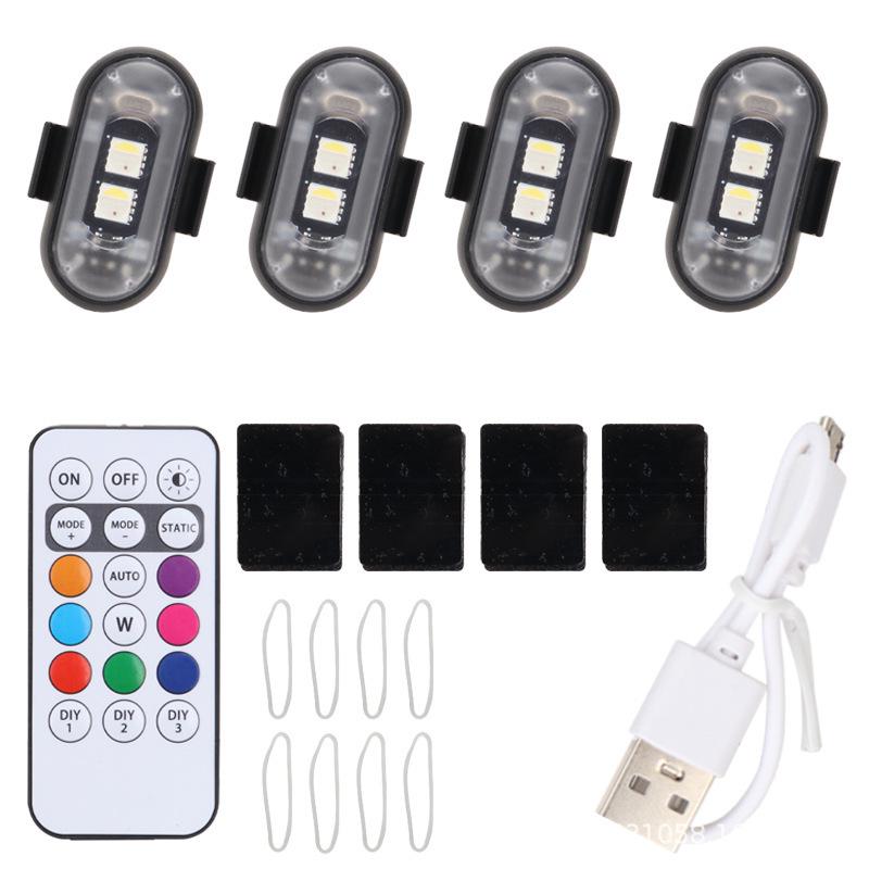 Wireless Multi-Color LED Flashing Light for Airplanes, Cars, Motorcycles, and Drones