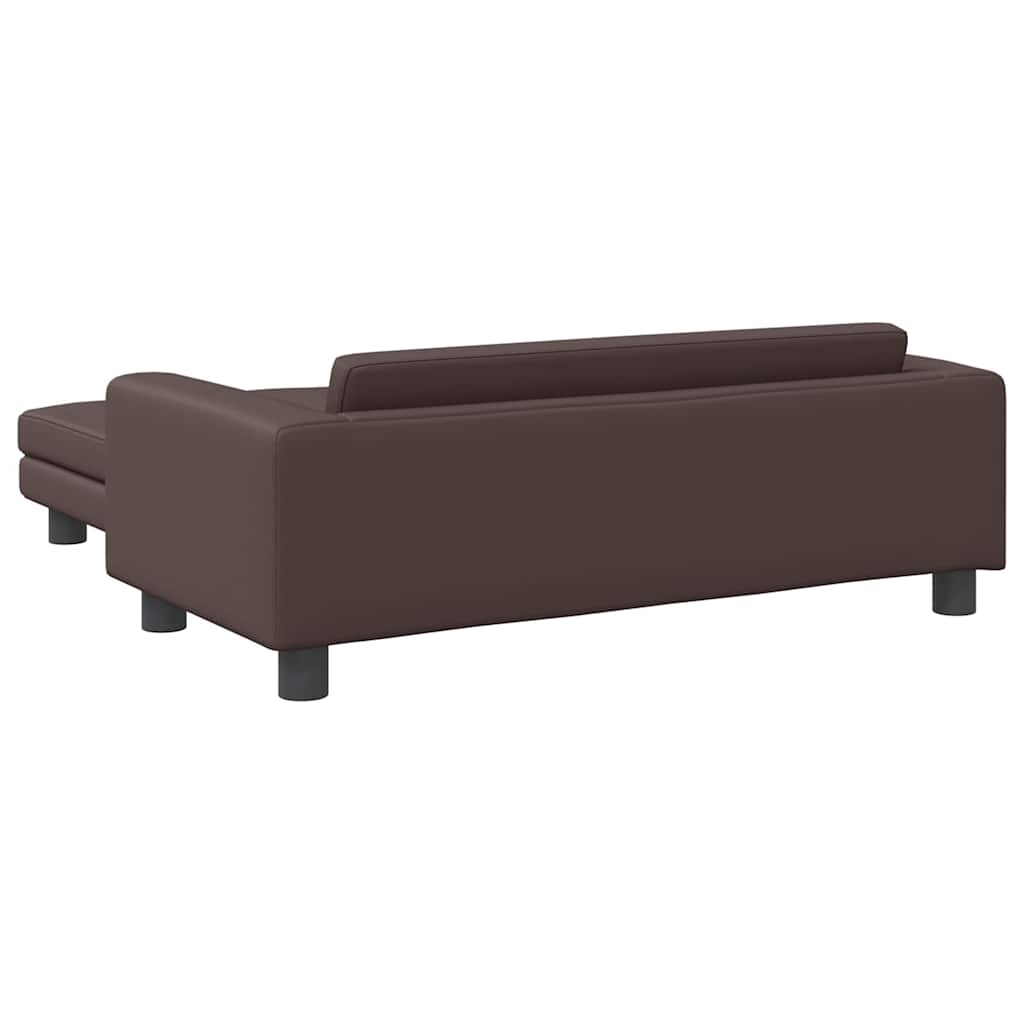 Vidaxl Dog Bed with Extension, Brown, 100X50X30 Cm, Eco-Leather