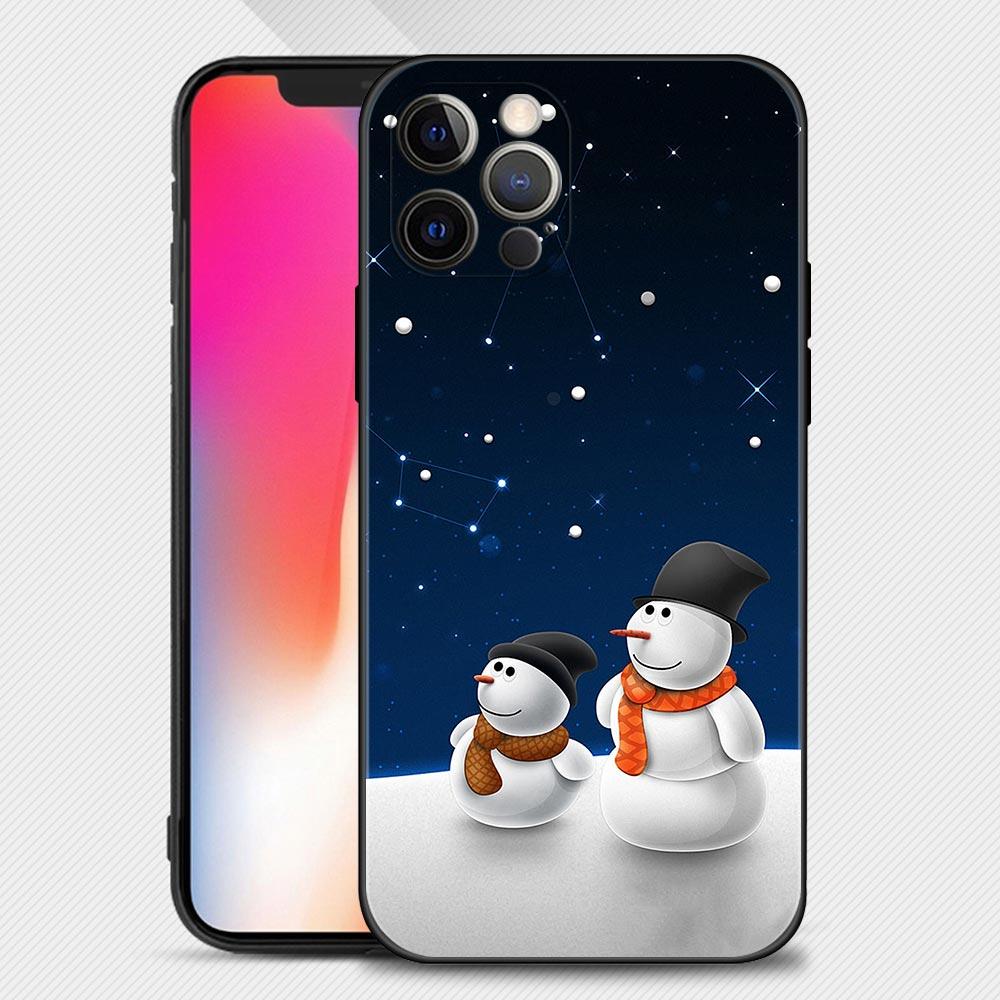 Merry Christmas Snowman Phone Case For iPhone Samsung Galaxy Redmi Xiaomi Oppo OnePlus Note S A 7 8 9 10 11 12 13 14 20 21 22 23 53 54 Pro Max  Ultra