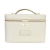 PU Makeup Bag Women Waterproof Durable Storage Organizer With Stitched Seam Square Design