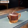 250ml Yixing Purple Clay Teapots Handmade Lotus Pot Raw Ore Hyperthermy Section Mud Kettle With Strainer Zisha Teaset Craft Gift