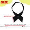 [NiceYnn] 2-Piece Set, Unisex Cross Tie, Pre-Tie Bow Tie with Adjustable Snap Button, for Shirts, Uniforms, School, Birthday Gifts