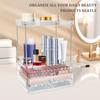 Transparent Countertop Storage Rack Plastic Makeup Storage Box with 3 Tier Drawer Dressing Table Organiser for Bedroom Kitchen