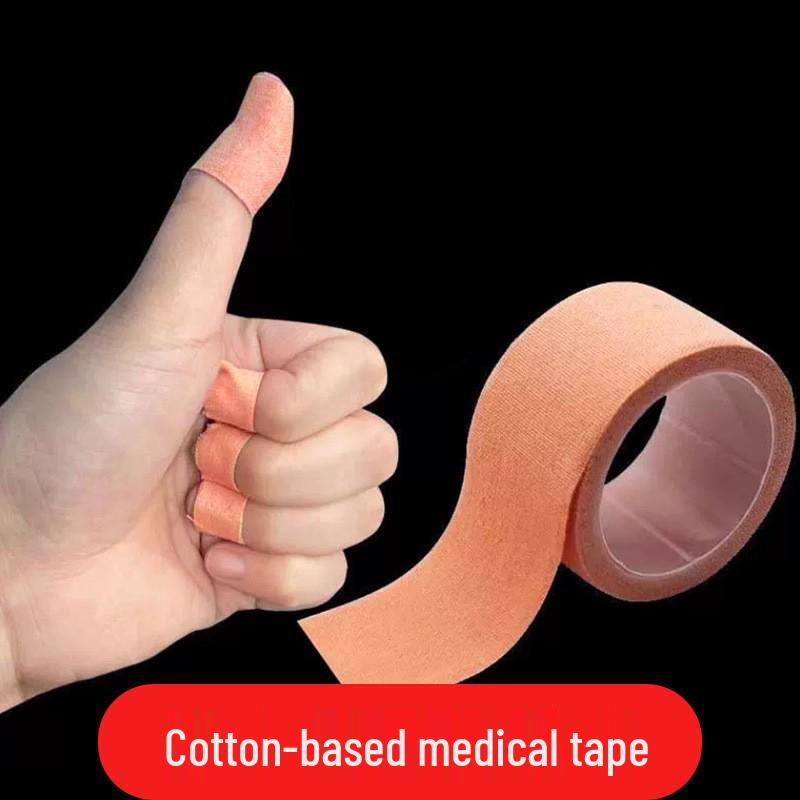 Jinshikang Medical Tape Roll: Strong, Skin-Adherent, Pressure-Sensitive Cotton Cloth Tape for Hand Protection and Tension Reduction.