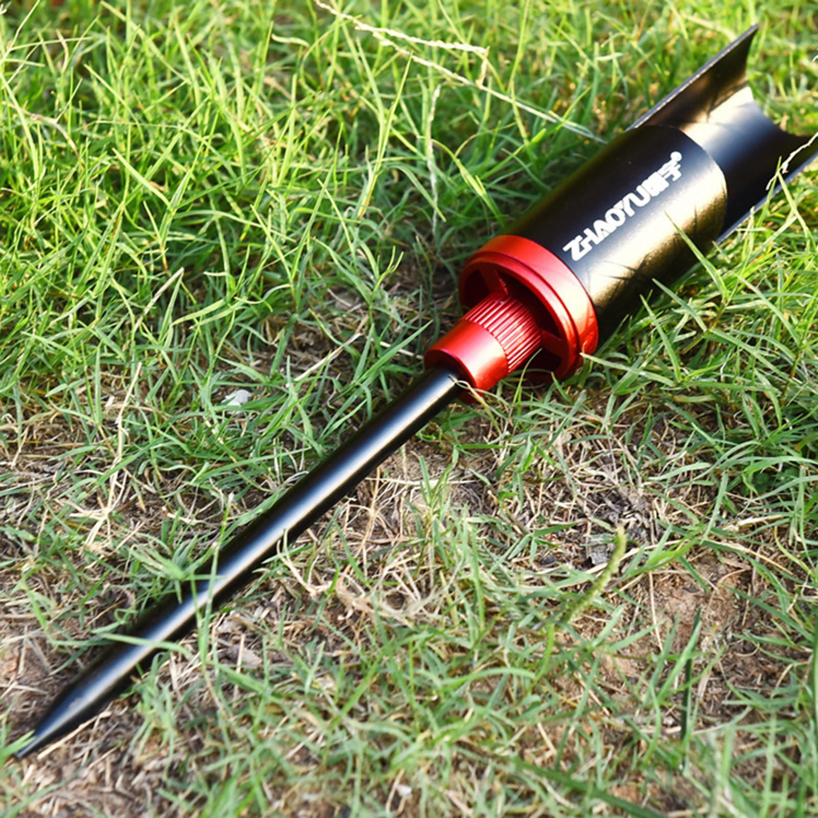 Ground Rod Holder Aluminium Alloy Fishing Pole Racks 1.5  Inner Diameter Tube Universal 29cm_Style 2