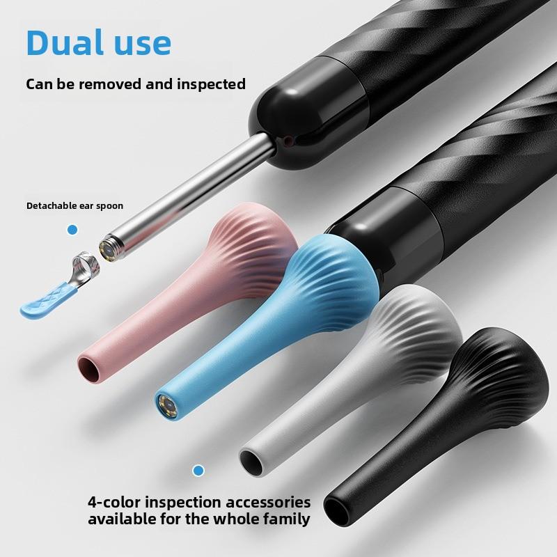 Smart Ear Wax Removal Tool With Camera Wireless Ear Cleaner and Check for Adult Kids Safe Ear Canal Cleaning Kit