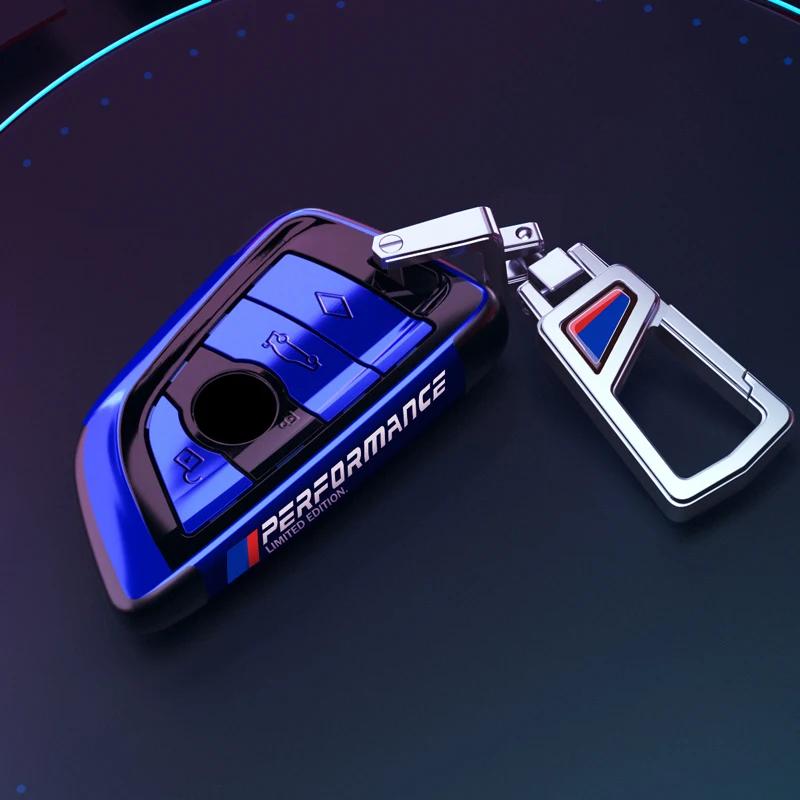 BBKJ7 PC plating Car Remote Key Case Cover Shell Fob For BMW X1 X3 X4 X5 X6 F15 F16 G30 G20 3 5 7 Series G01 G02 G05 G11 G32 F48 F39